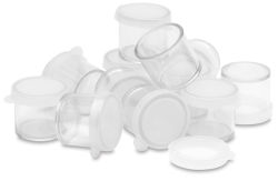 Clear Plastic Storage Container - 1/4 oz, Removable Lid