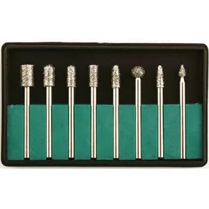 Jumbo Head Diamond Bur Kit - 8 pcs, 1/8