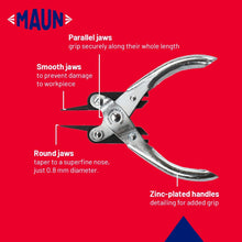 Load image into Gallery viewer, Maun - Round Nose, Smooth Jaws, Parallel pliers