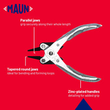 Load image into Gallery viewer, Maun - Round Nose, Smooth Jaws, Parallel pliers