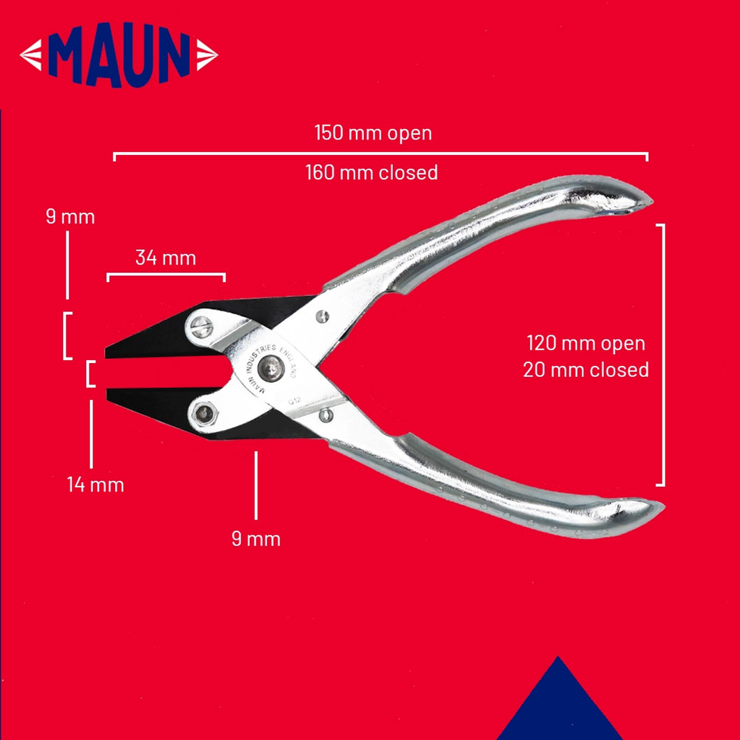Maun - Flat Nose, Smooth Jaws, Parallel Pliers