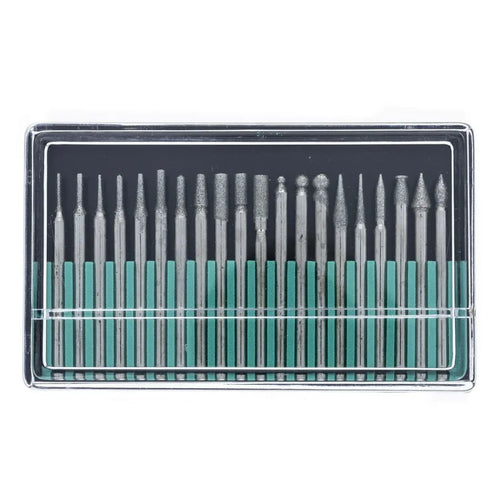Diamond Bur Set- 20 pc, 1/8