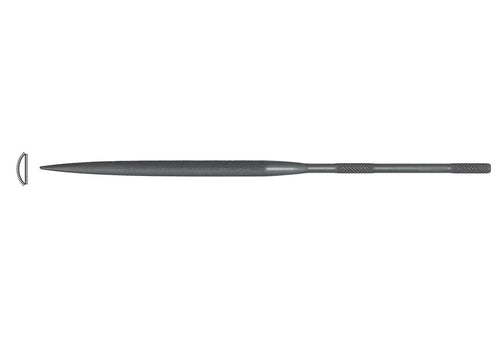 Needle File - 16cm, Half-Round, Cut 6