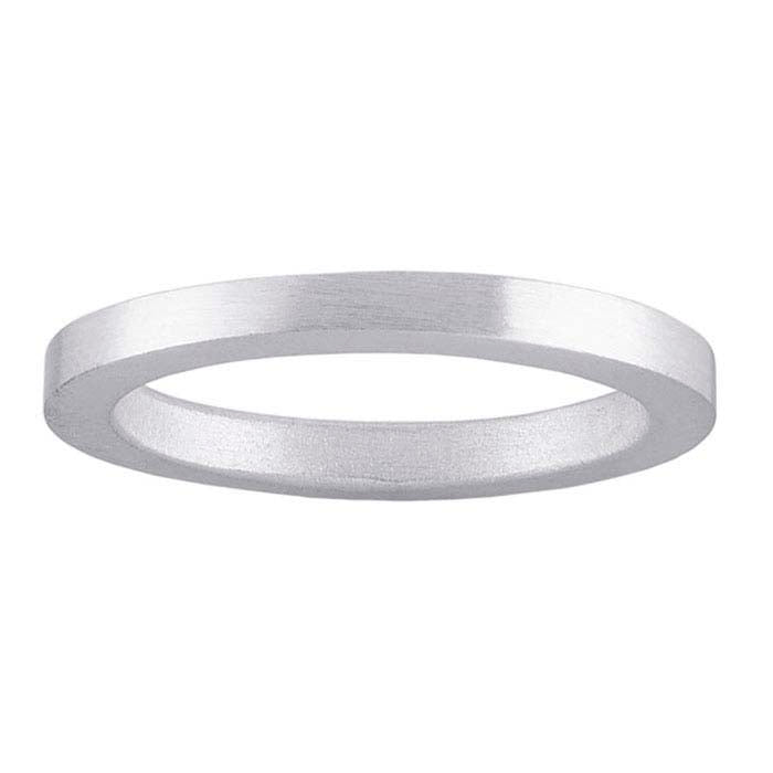 Sterling Silver Brushed Ring Band-2.3mm