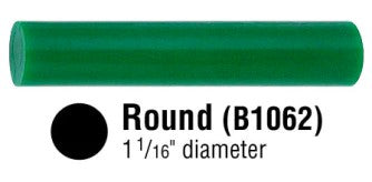 Wax Solid-Round Bar - Ferris® GREEN Wax