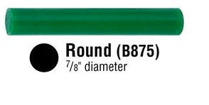 Wax Solid-Round Bar - Ferris® GREEN Wax