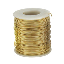 Load image into Gallery viewer, Brass Round Wire - 1 lb Spools