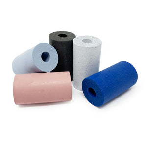 Silicone Polishing Rubber Cylinders - 1"x  1/2"dia